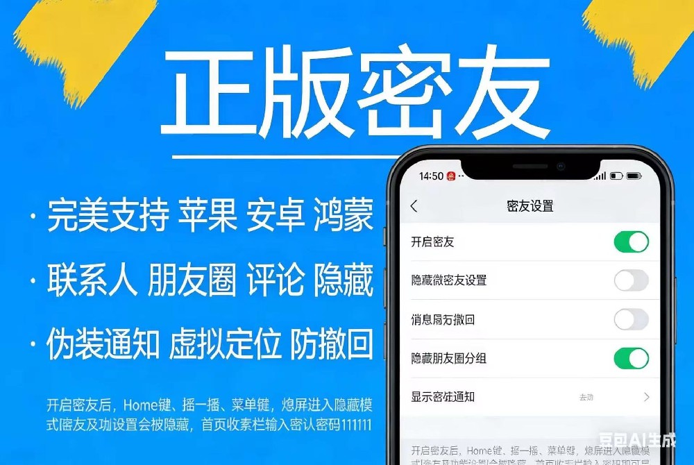 微密友年卡激活码-微信密友软件-隐藏微信好友聊天软件